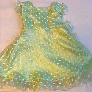 18 months beautiful light green girls formal dress